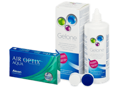 Air Optix Aqua (6 lentile) + soluție Gelone 360 ml